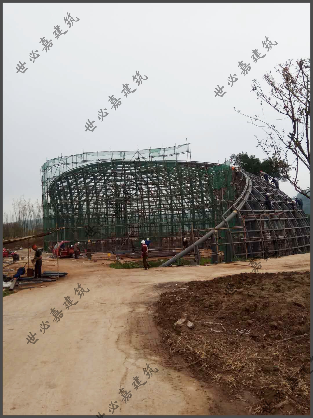 宜賓奇竹園異形鋼結構